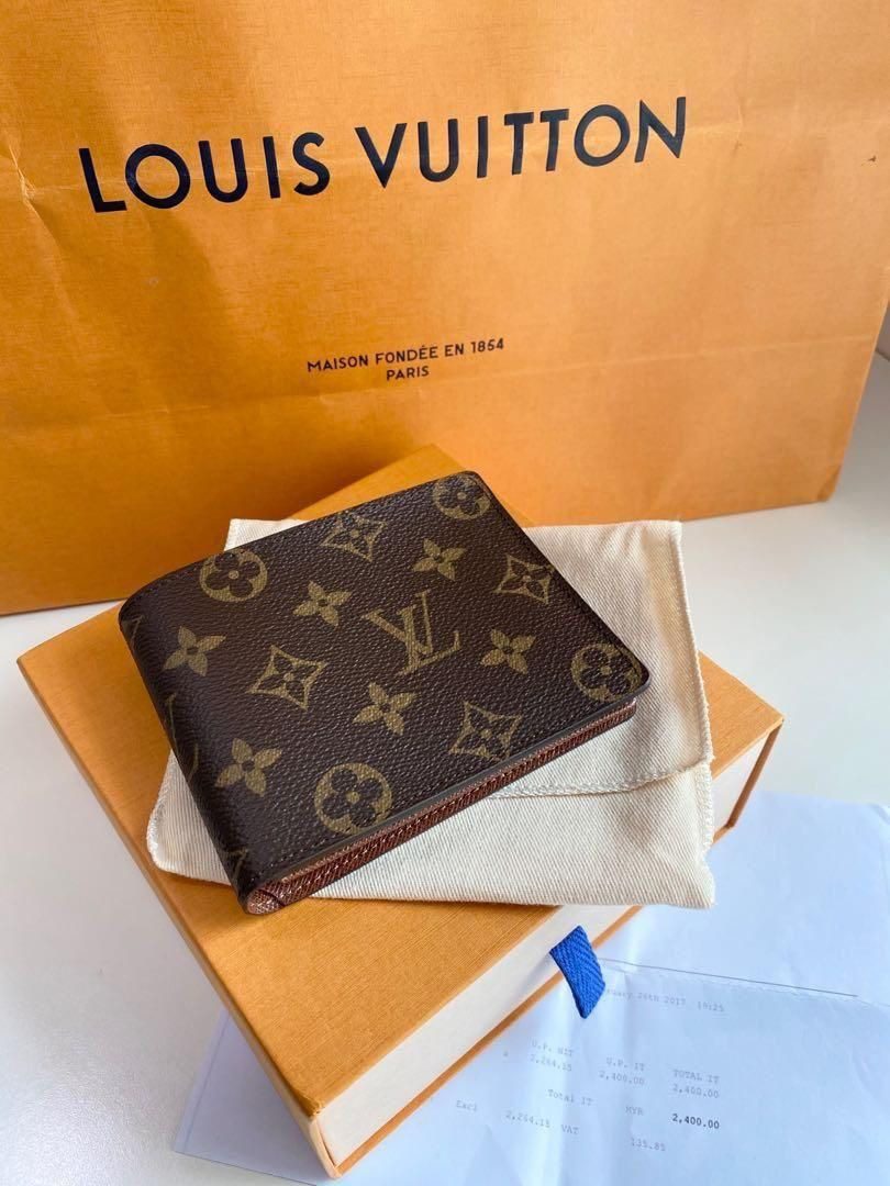 LOUIS VUITTON Monogram Key Case PVC Leather Brown Used Authentic