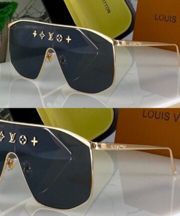 Louis Vuitton Z1852U LV Golden Mask Sunglasses, Silver, One Size