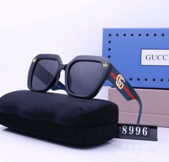 $465 Authentic Gucci GG0106S Women Black Geometric Gradient Sunglasses  56/19/140 | eBay